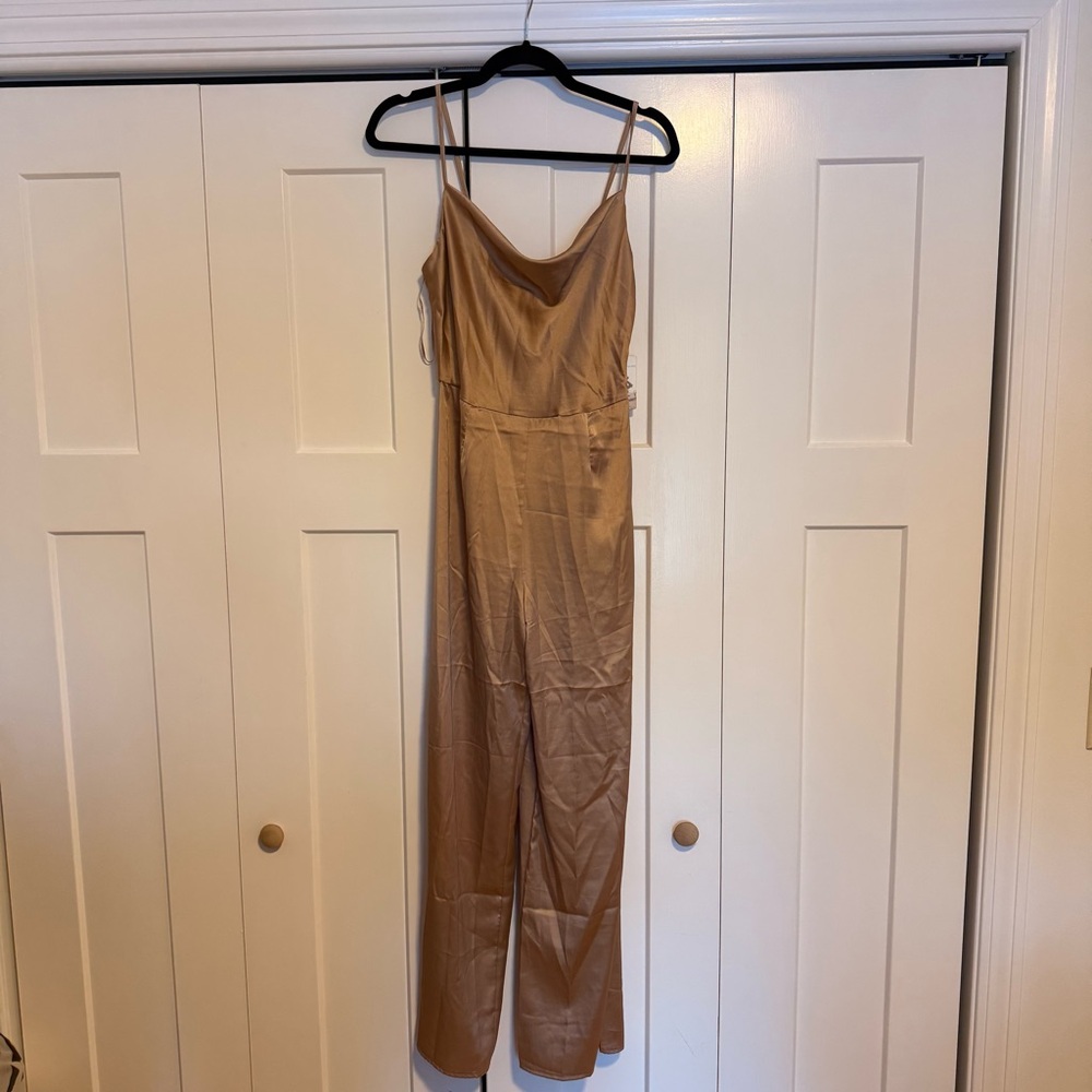 Elegant Champagne Colored Jumpsuit